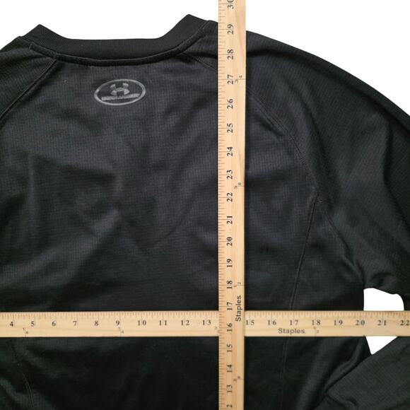 Under Armour ColdGear Pullover Men’s Medium Black Long Sleeves Loose Fit - Picture 5 of 7
